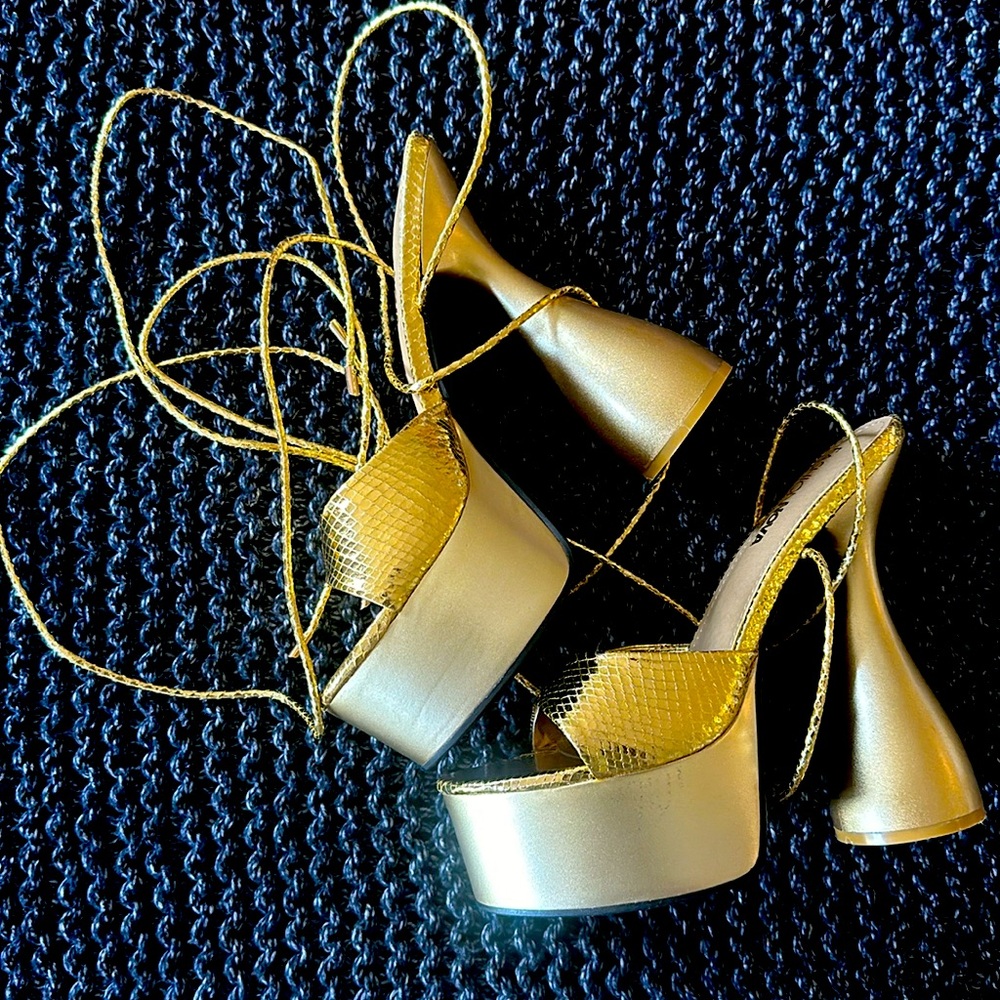 Gold heels